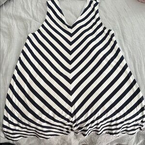 Loft Striped Black and White Women's Dress